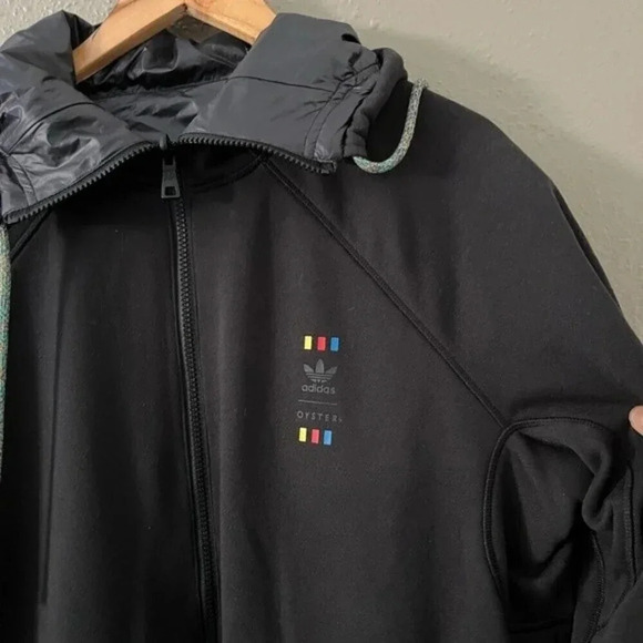 Adidas x Oyster Holdings Reversible Hoodie M Black DN8076 - Picture 12 of 16